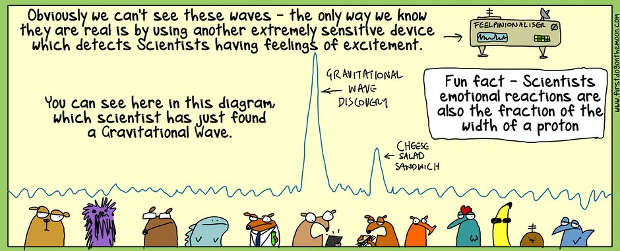 Le onde gravitazionali secondo First dog on the Moon