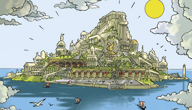 L'isola di Esperia secondo Casty
