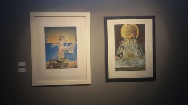 Due litografie di Dalì in mostra.